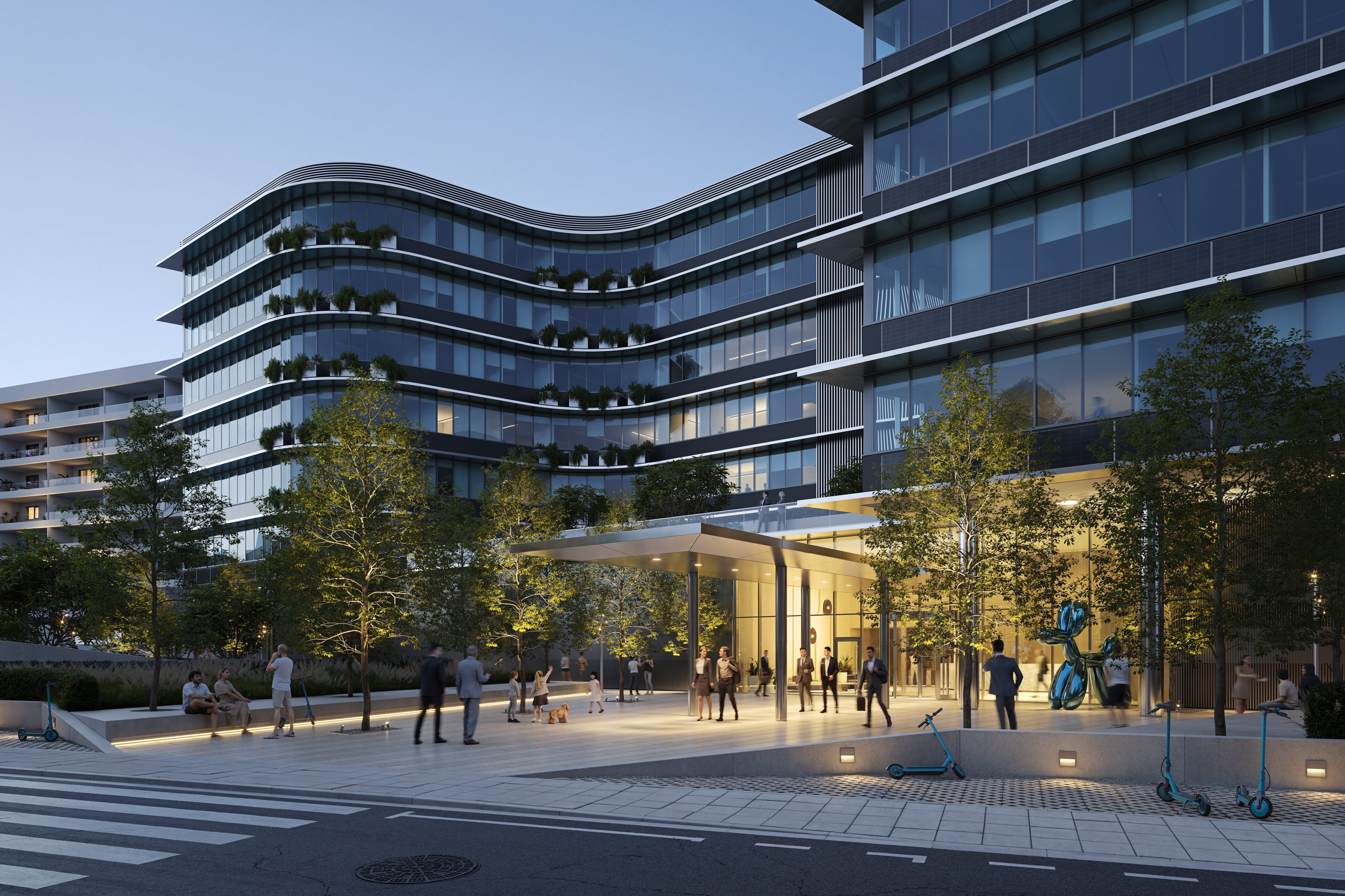 Commercial Building Entrance, Silicon Park, Imperio